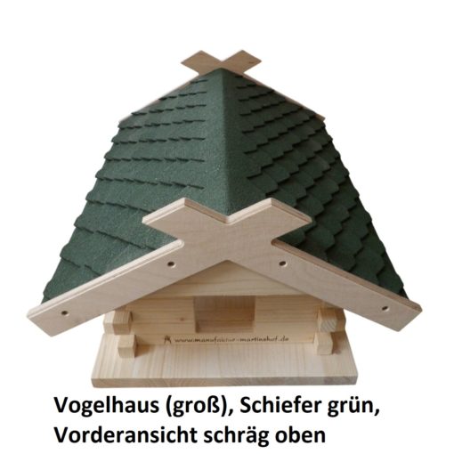 23.230-03 Vogelhaus (groß), Schiefer grün - 4